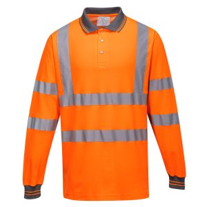 Portwest Rail Spec Long Sleeved Cotton Comfort Polo (S271)