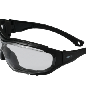 JSP Explorer 2™ Hybrid Safety Spec/Goggle - Clear K&N Anti-scratch/Anti-mist Lenses - Black