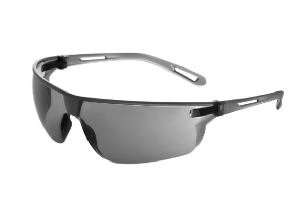JSP Stealth™ 16g Lightweight Safety Specs - Smoke Anti-scratch Lenses - Smoke Frames