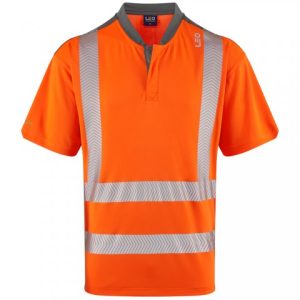 LEO Putsborough ISO 20471 Class 2 Performance T-Shirt Orange