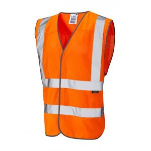 LEO Arlington ISO 20471 Class 2 Coolviz Waistcoat Orange