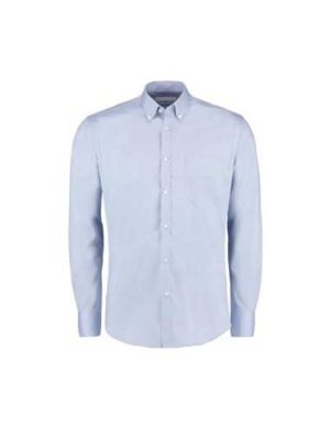 Kustom Kit Slim Fit Premium Oxford Shirt Long Sleeve (KK113)