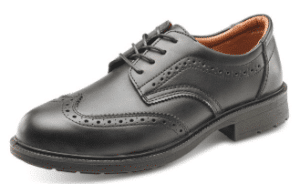 Brogue Black Safety Shoes