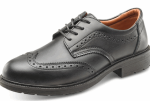 Brogue Black Safety Shoes
