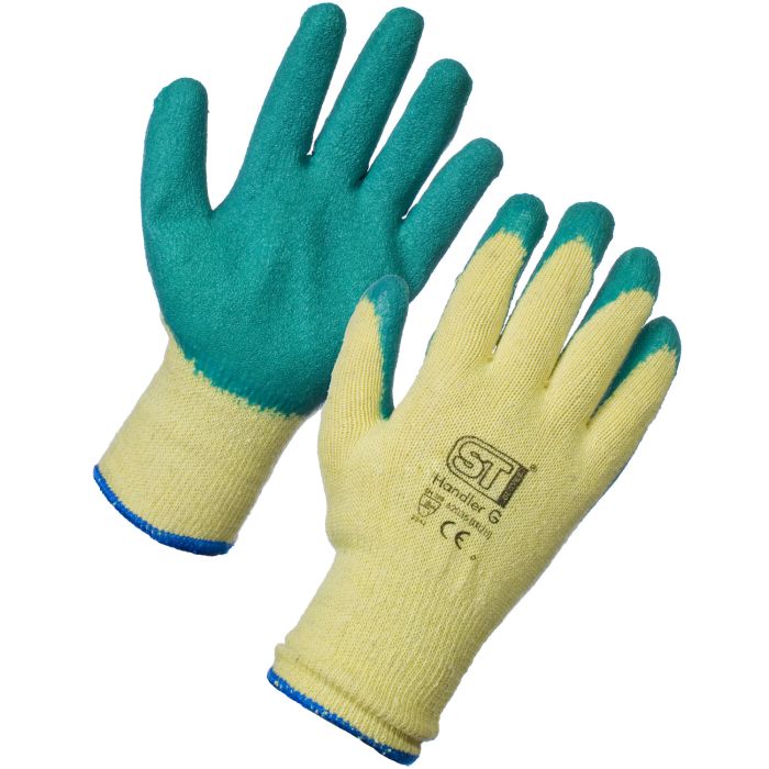 Supertouch Handler Gloves Yellow/Green - 12 Pack