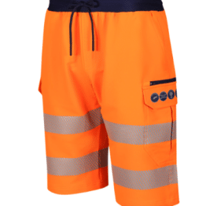 FGX Hi Viz Breathable Stretch Cargo Shorts