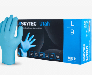Skytec Utah Powder-Free Nitrile Gloves Box of 100