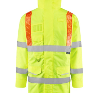 Leo Putford Eco Viz 4K Baffle Lined Anorak with Red Braces