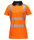 Portwest LW72 Hi Vis Women's Cotton S/S Polo Shirt