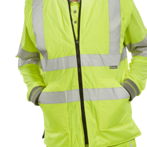 BSeen Hi Vis Yellow Reversible Bodywarmer