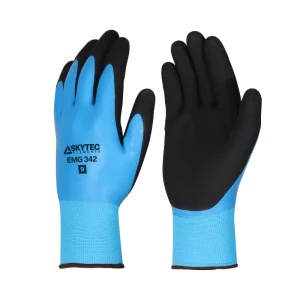 Skytec Elements EMG342 Water Repellent Fully-Coated Dual Latex Grip Glove (Pack of 10)