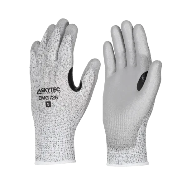 Skytec Elements EMG725 Cut Level B / A2 Cut Resistant Gloves with PU Coating - Pack of 10