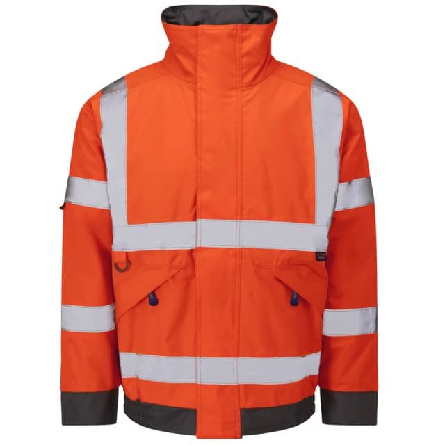 Leo Chivenor EcoViz 4K Baffle Lined Orange Bomber Jacket