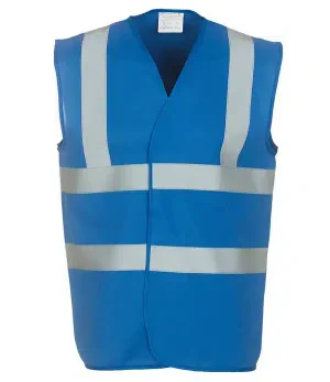 YOKO Hi Vis 2 Band and Braces Waistcoat (YK102) HVW100
