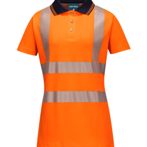 Portwest LW72 Hi Vis Women's Cotton S/S Polo Shirt