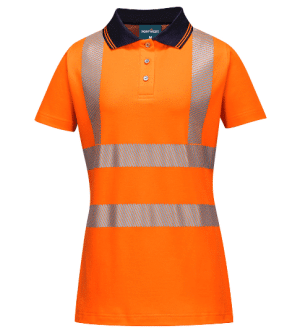 Portwest LW72 Hi Vis Women's Cotton S/S Polo Shirt