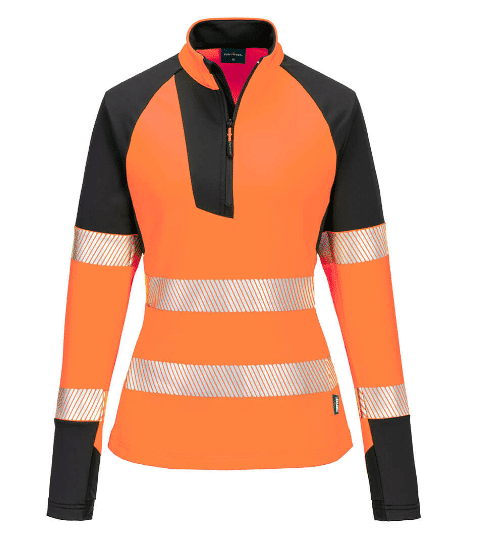 Portwest T173 Hi Vis Women's 1/4 Zip Sweatshirt