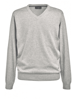 Brook Taverner Boston Silver V-Neck Jumper
