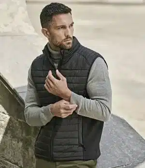 Tee Jays T9624 Black Crossover Padded Bodywarmer