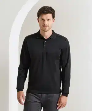 Premier PR617 Long Sleeve Coolchecker Pique Polo
