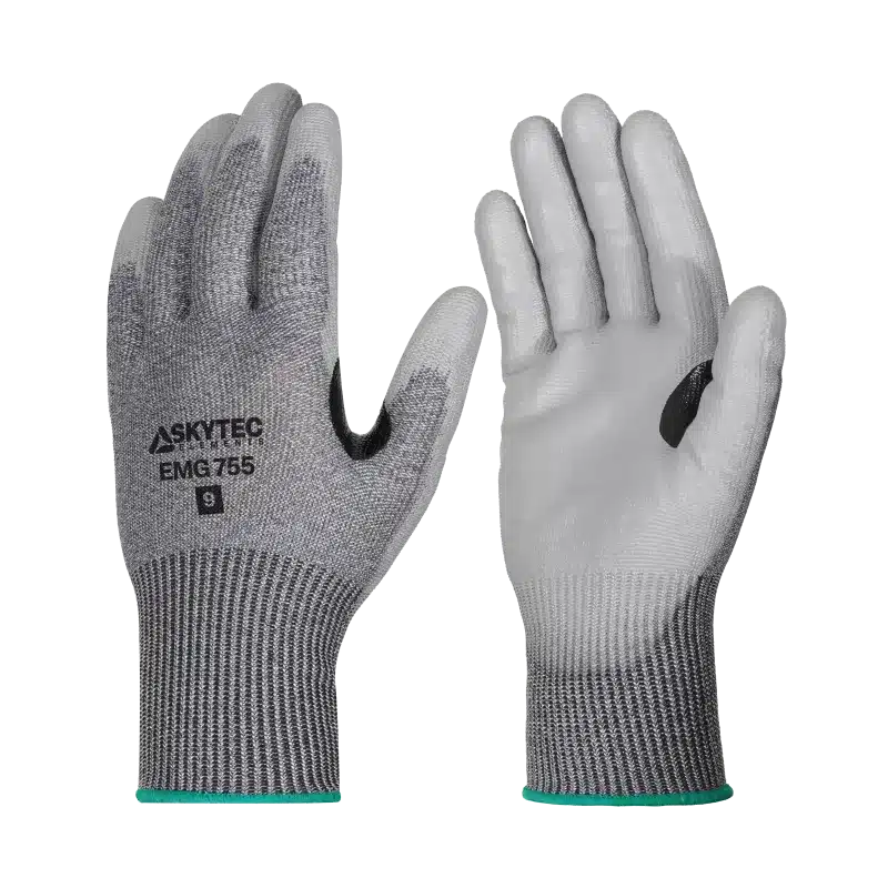 EMG755 Cut Level E/A5 PU Coated Glove (Pack of 10)