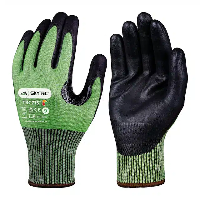 Skytec TRC715 Green Foam Nitrile Gloves - Pack of 10