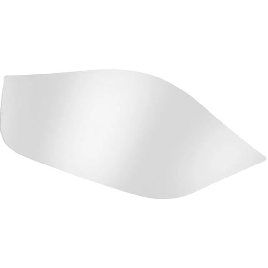 A single, irregularly shaped, flat white object on a plain background, resembling a curved piece of translucent or opaque plastic or glass. | Work & Wear DIrect