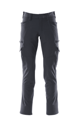 Dark grey cargo trousers with multiple pockets, belt loops, and reinforced stitching, displayed against a white background. | Work & Wear DIrect