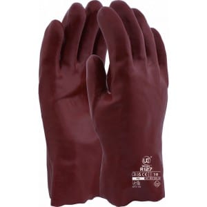 Red PVC Gauntlet 27cm - Pack of 12